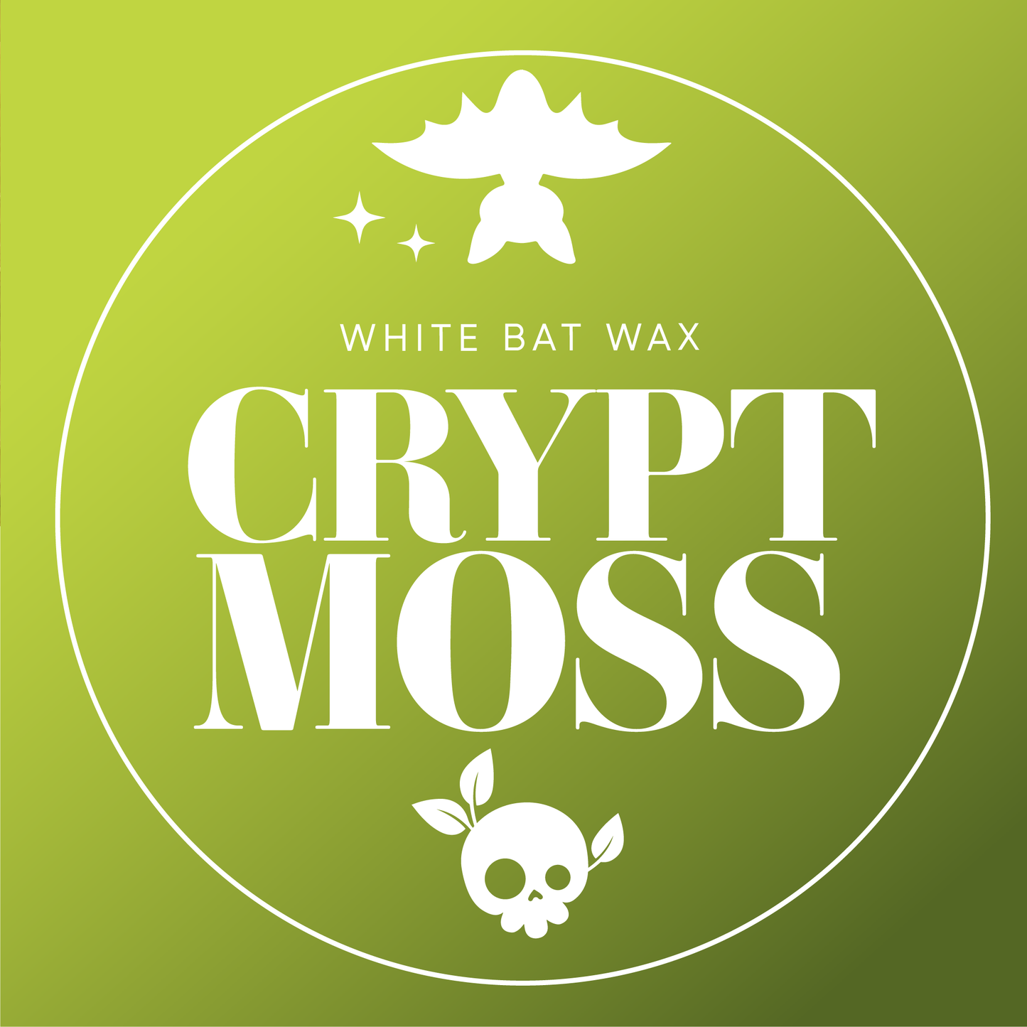 Crypt Moss loamy soil, wet stone, cemetery scented wax melts.