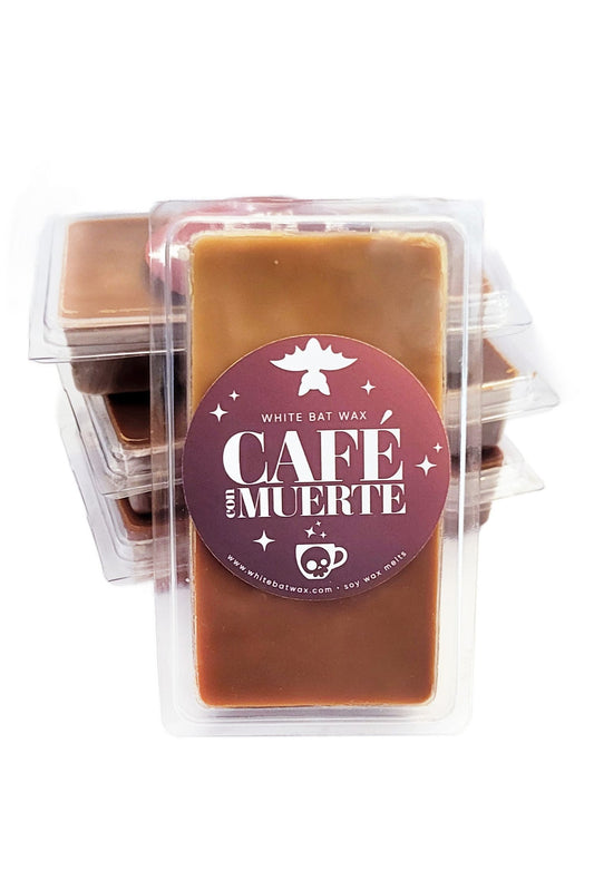Cafe con Muerte wax melts coffee toffee vanilla caramel scented wax melts