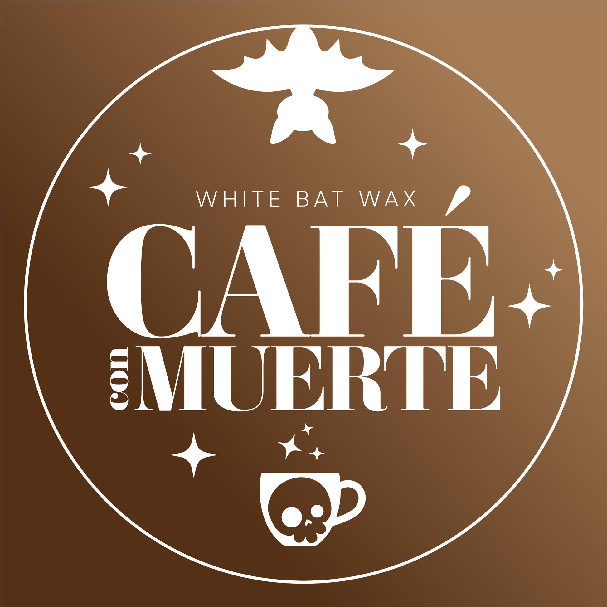 Coffee and Cream scented Day of the Dead candles and wax melts