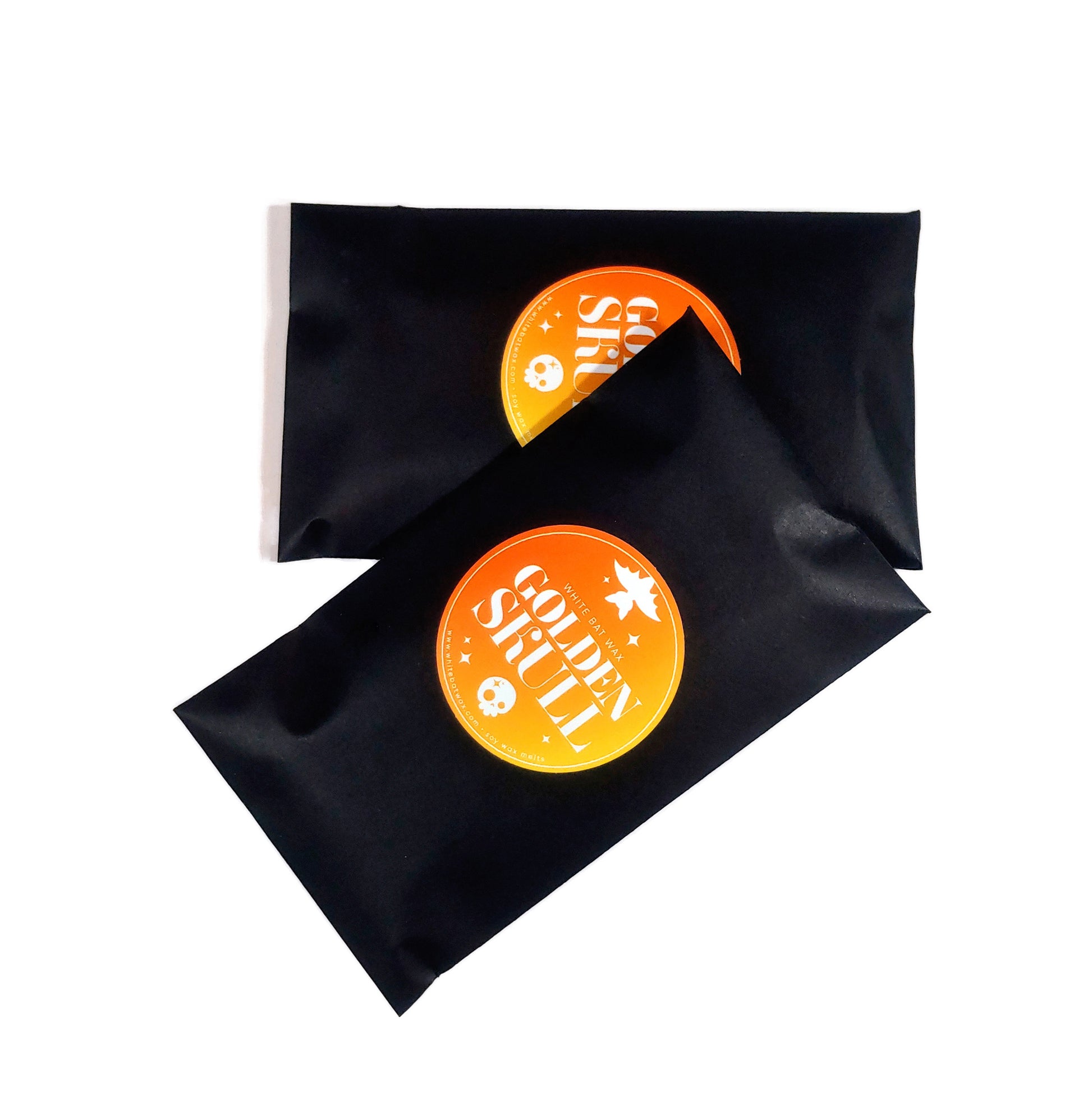 Golden Skull coconut vanilla sandalwood scented wax melts.