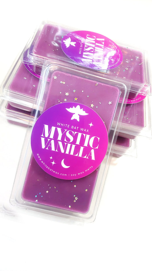 Mystic Vanilla vanilla incense scented gothic witchy wax melts.