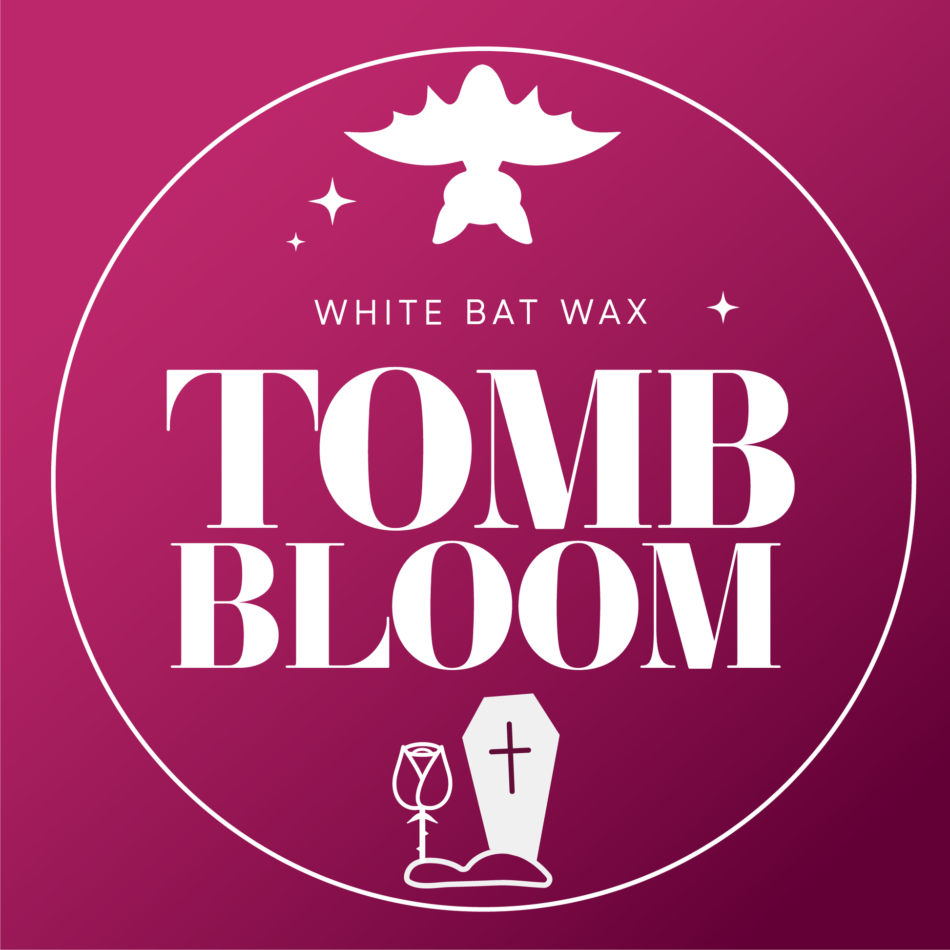Tomb Boom gothic floral dark rose scented wax melts and candles.