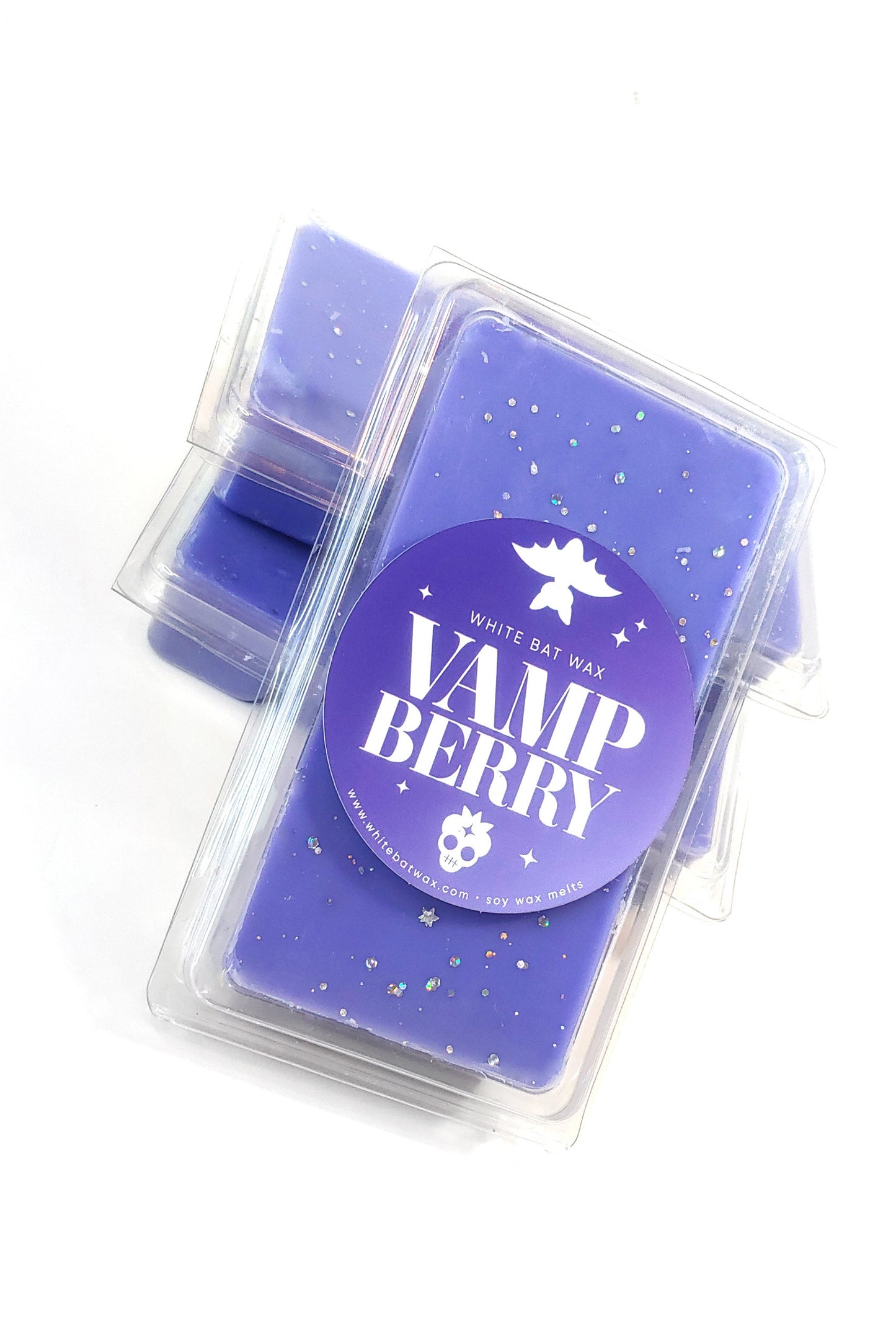 Vamp Berry gothic dark berry and vanilla scented wax melts.